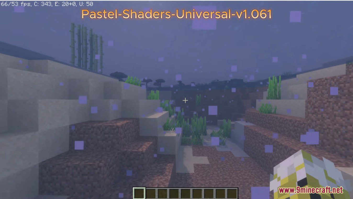 description_8 Sombreadores Pastel 1.20.4 - Muitas predefinições de cor, noites estreladas transparentes