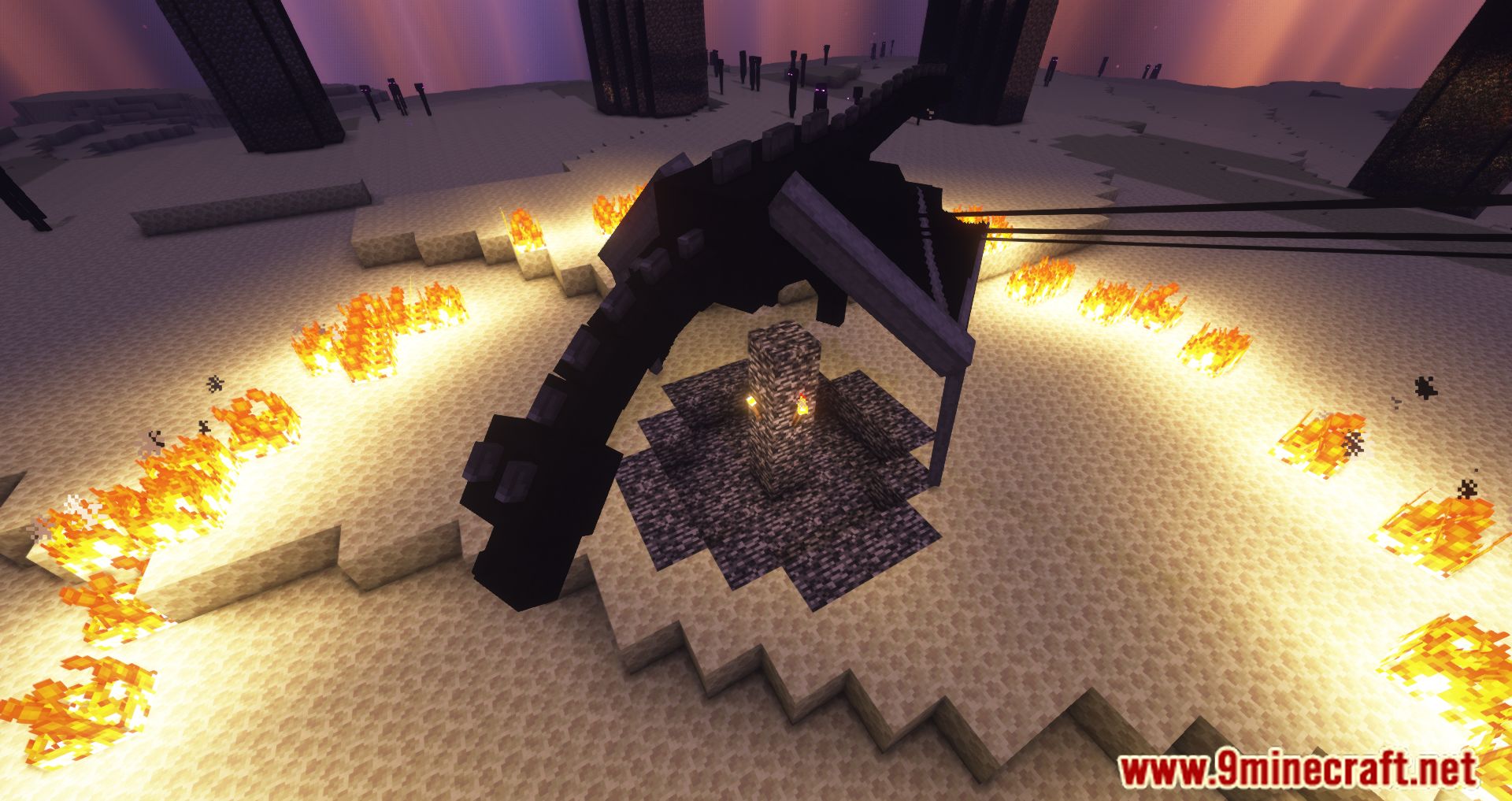 description_6 Savage Ender Dragon Mod 1.20.1 - New power of the Ender dragon