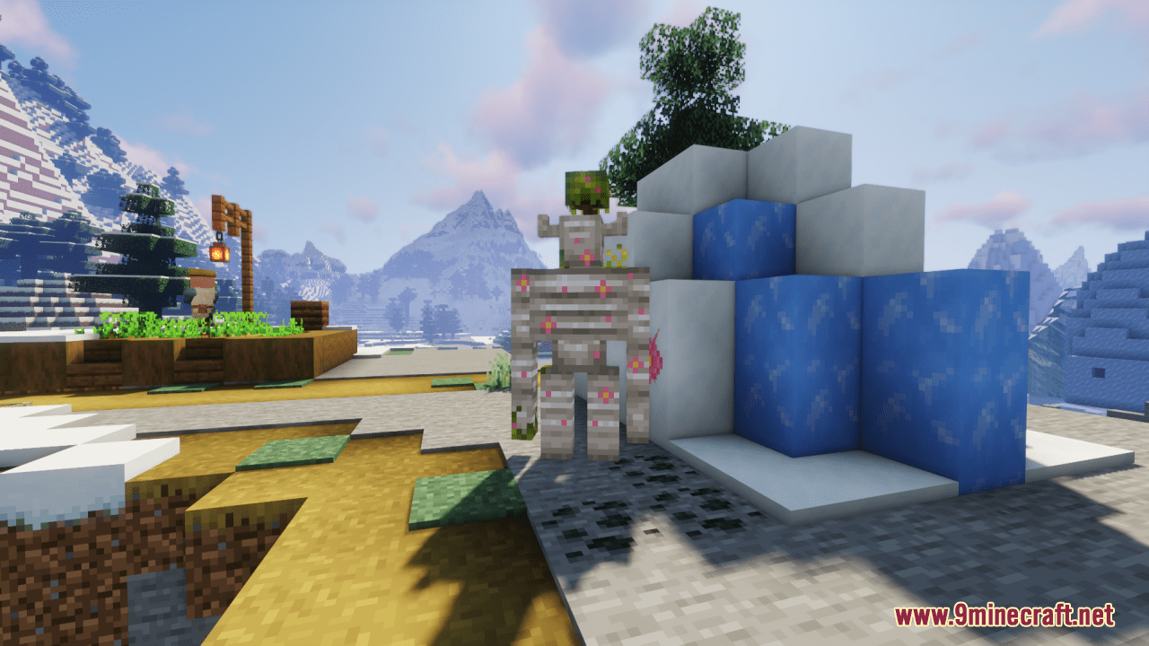 description_0 Golems Galore Resource Pack (1.19.4, 1.18.2) - текстурный пакет
