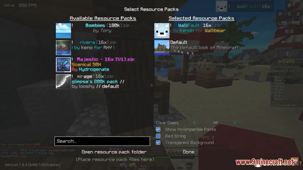 description_3 WalliFault Texture Pack (1.8.9) - Bedwars PvP Pack, FPS boost