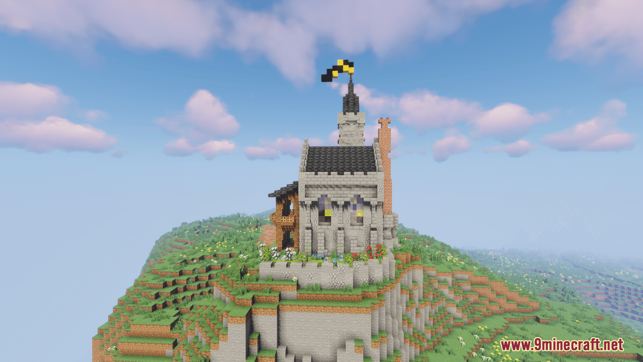 image 1 for Map of Medieval Castle Houses (1.20.4, 1.19.4) - Cozy shelters in Cliffside