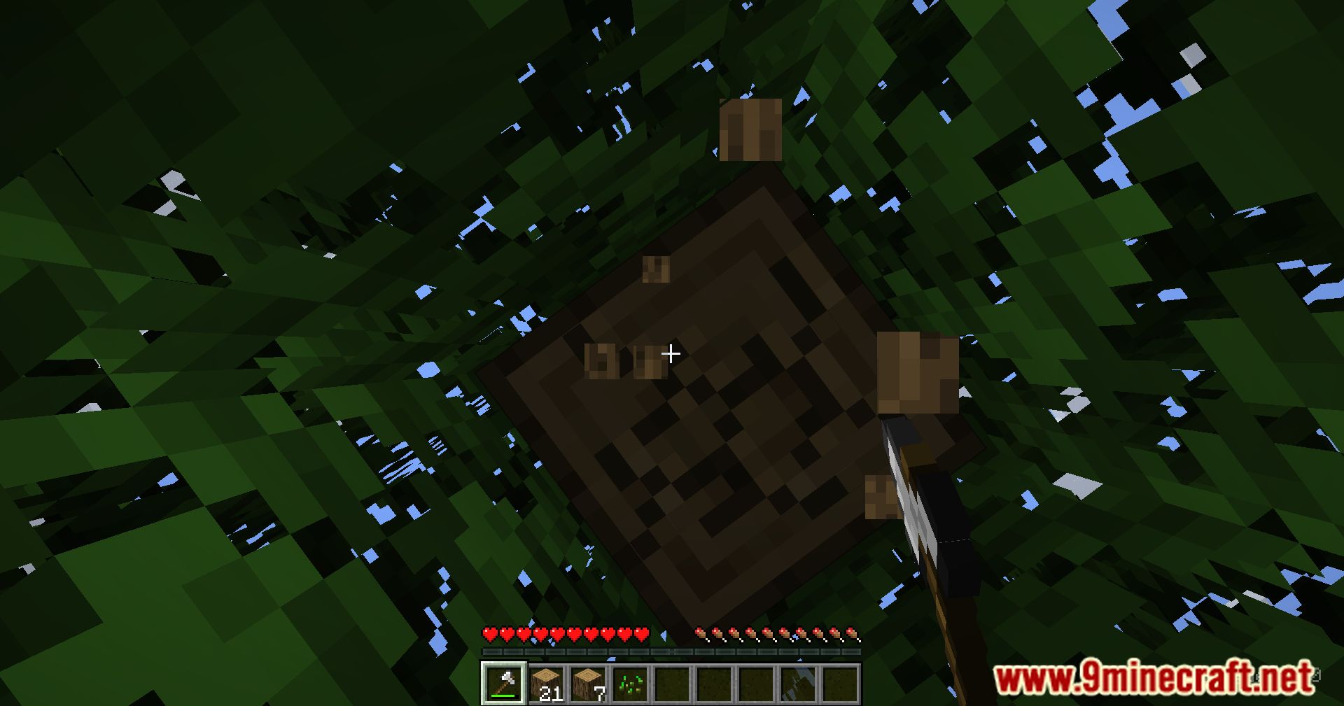 description_6 Dense Trees Mod - ресурсоемкое восстановление лесов.