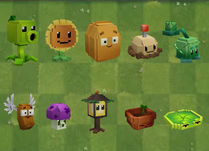 image 1 for Gero's Plants VS Zombies Add-on (1.20) - MCPE/Bedrock Mod