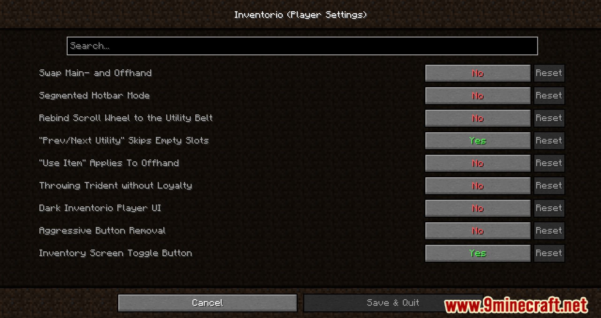 image 2 for Inventorio Mod (1.20.4) - мод на расширение инвентаря