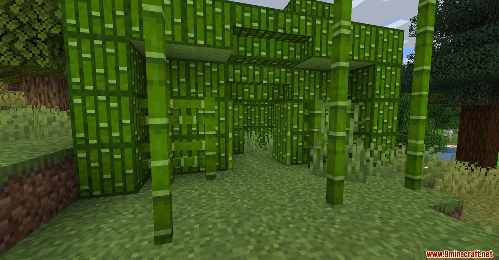 description_1 Bamboo Everything Mod (1.20.4) - декорирование, строительство