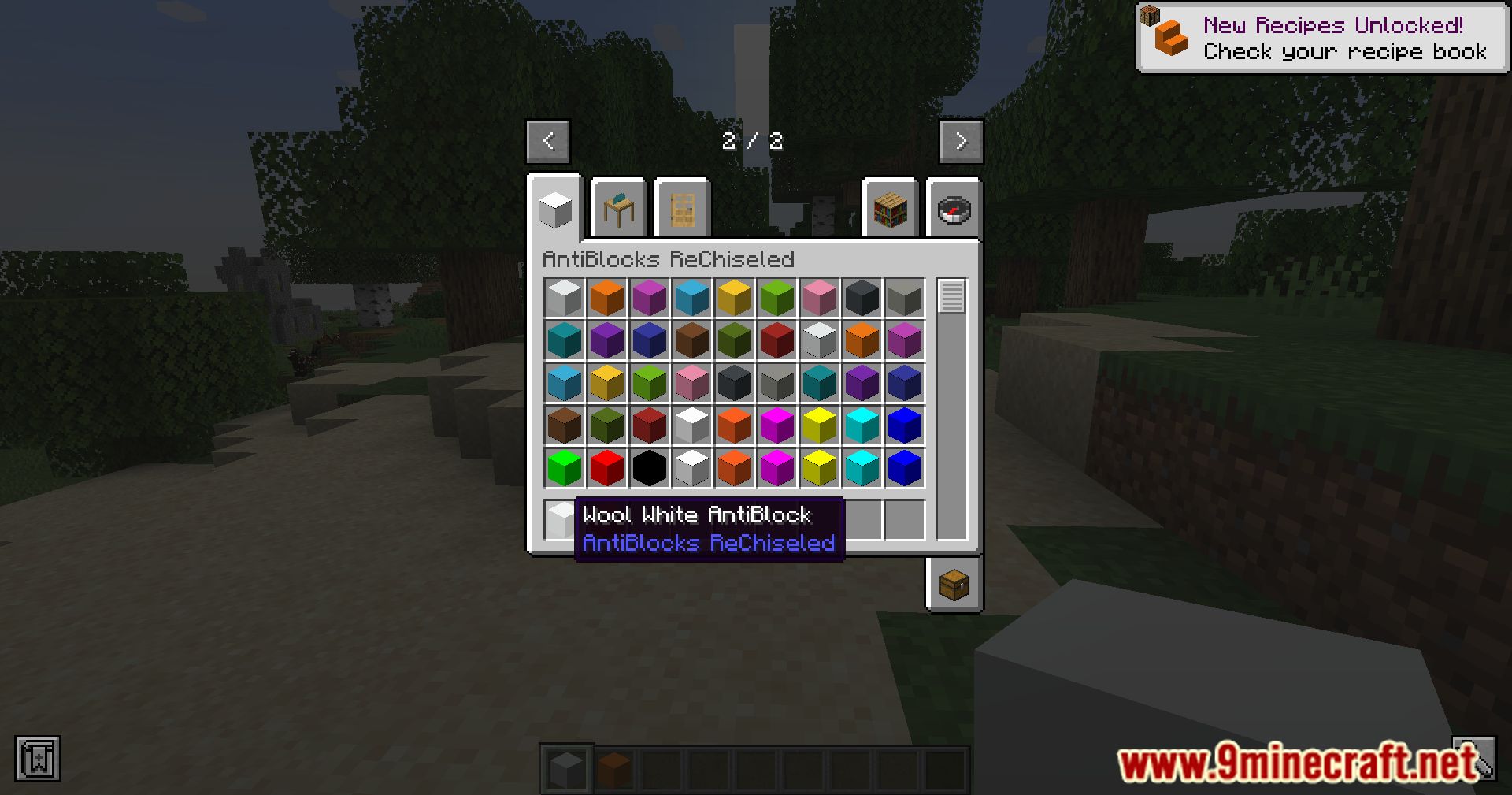 image 2 for AntiBlocks ReChiseled Mod (1.20.5) - Красочный подход к AntiBlocks