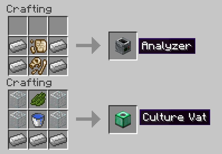 description_21 bones and Archeology Revival Mod (1.12.2) - prehistoric organisms