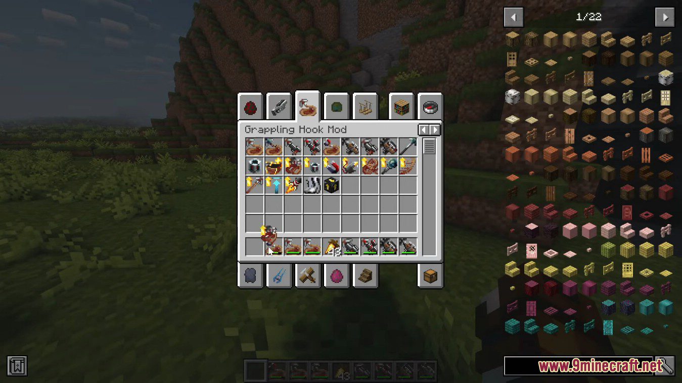 image 17 for Grappling Hook Restitched Mod (1.20.4) - избегайте больших конструкций