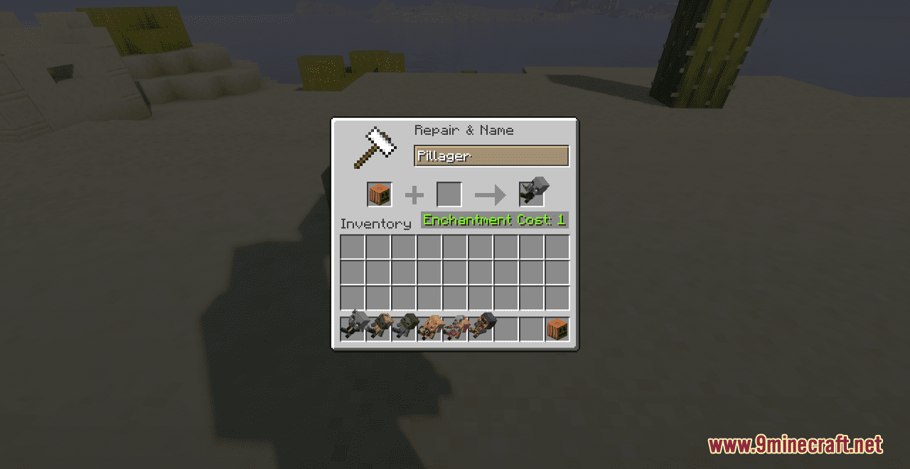 description_6 Mobs Figures Resource Pack (1.19.3, 1.18.2) - текстур-пак