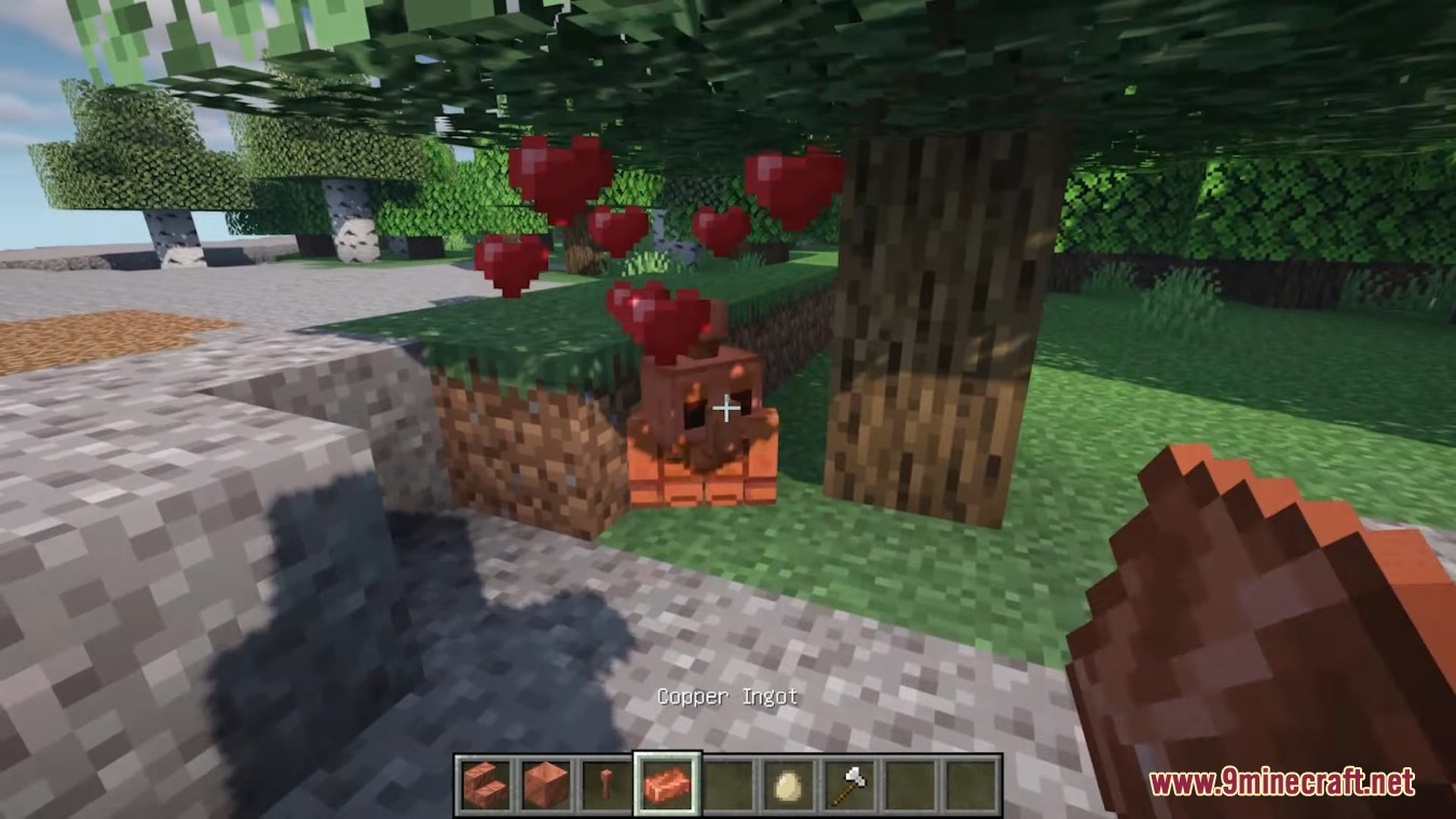 image 8 for Copper Golem Mod (1.20.4) - Разрядник для молний