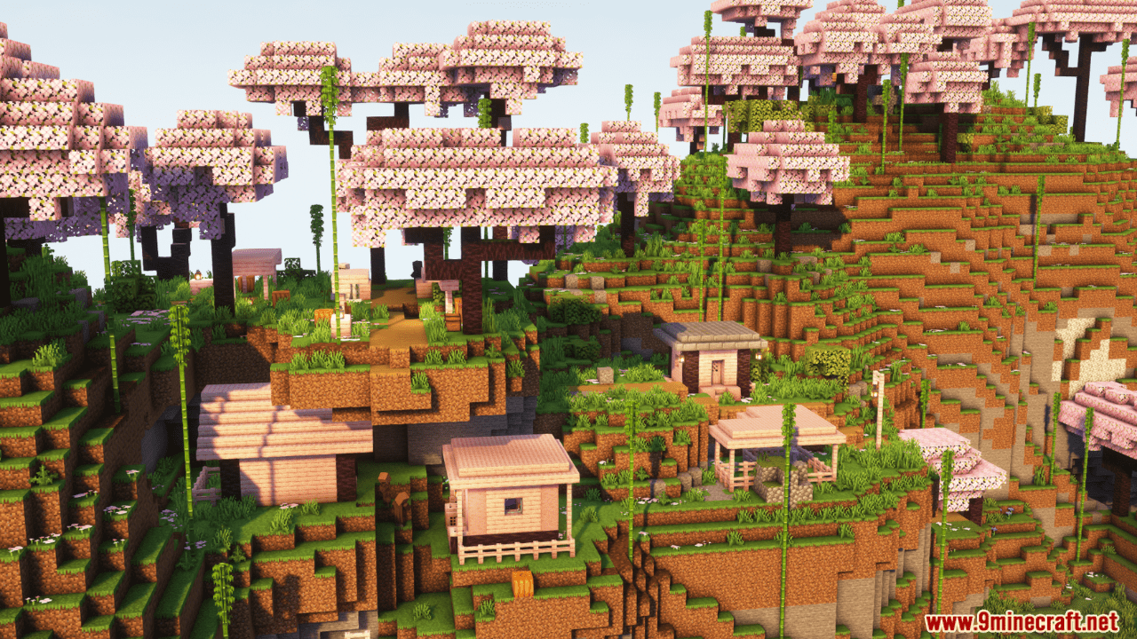image 5 for Cherry Grove Villages Mod (1.20.4) - villages with vanilla design buildings