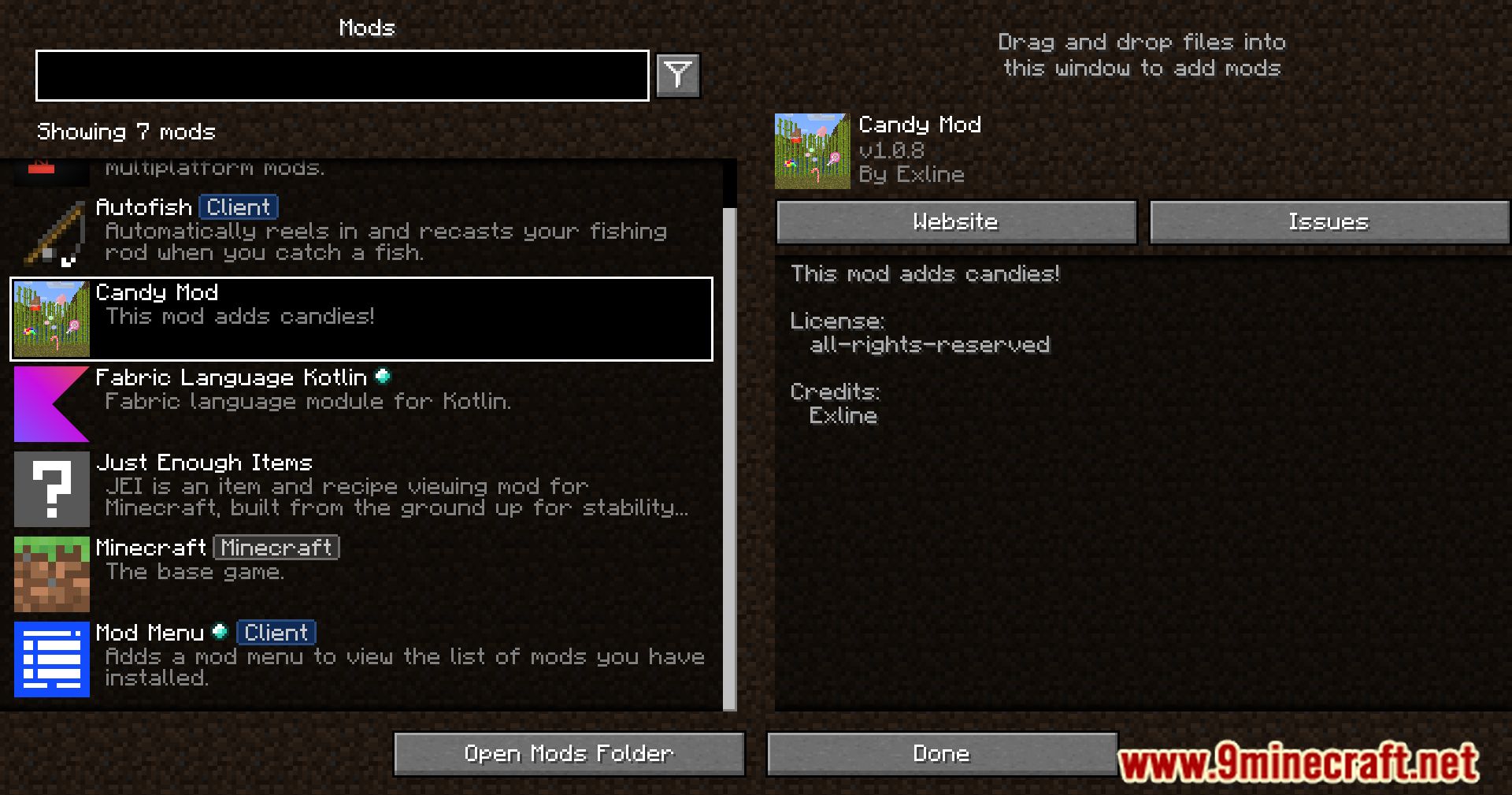 image 1 for  Exline's Candy Mod (1.20.4) - Побалуйте себя сладостями в Minecraft!