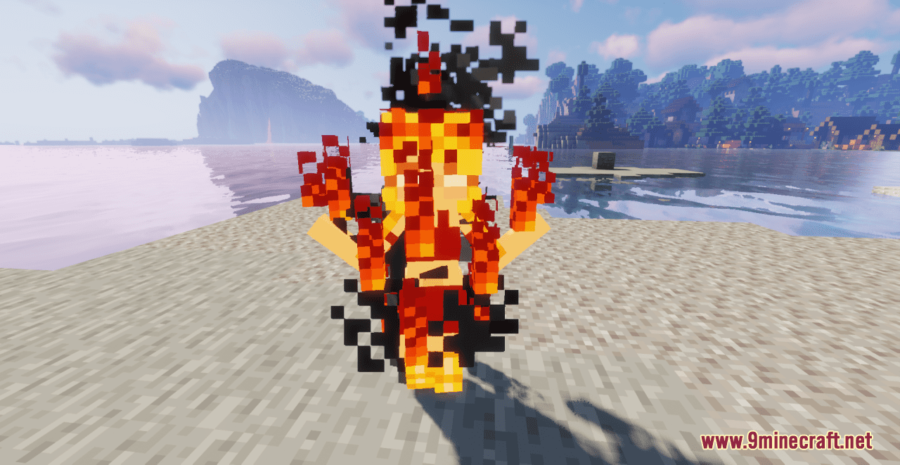 description_2 Blaze Girl Resource Pack (1.19.3, 1.19.2, 1.19) - текстурный пакет