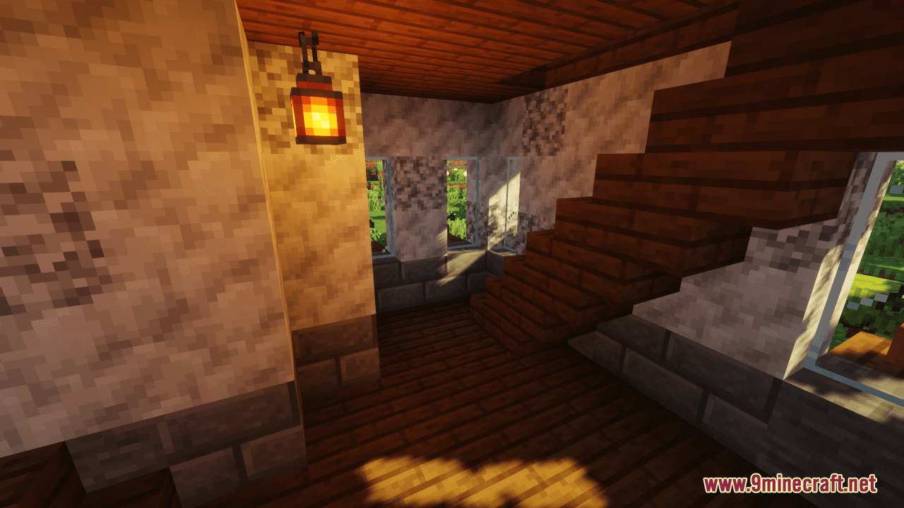 description_4 Mapa de grandes casas medievales (1.20.4, 1.19.4) - Pequeña casa en el prado