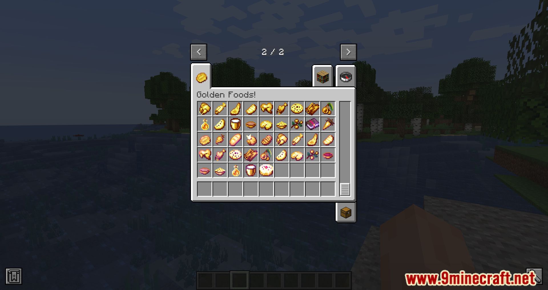 image 5 for Golden Foods Mod (1.20.4) - Food wrapped in gold!