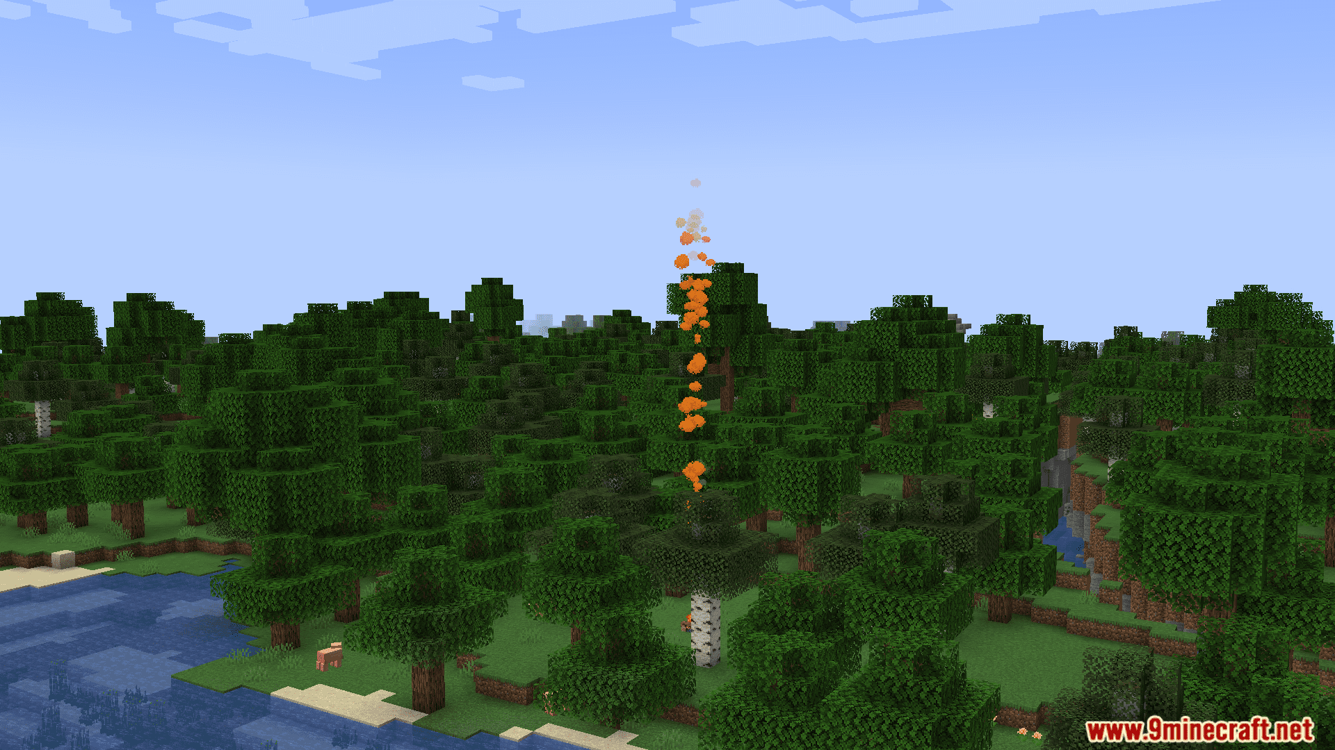 description_3 Smoke Signals Mod (1.20.4) - different colors of smoke