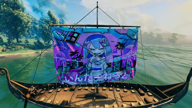 image 27 for Мод для Valheim Animated Girl Sails the Tall Ship, версия 4.