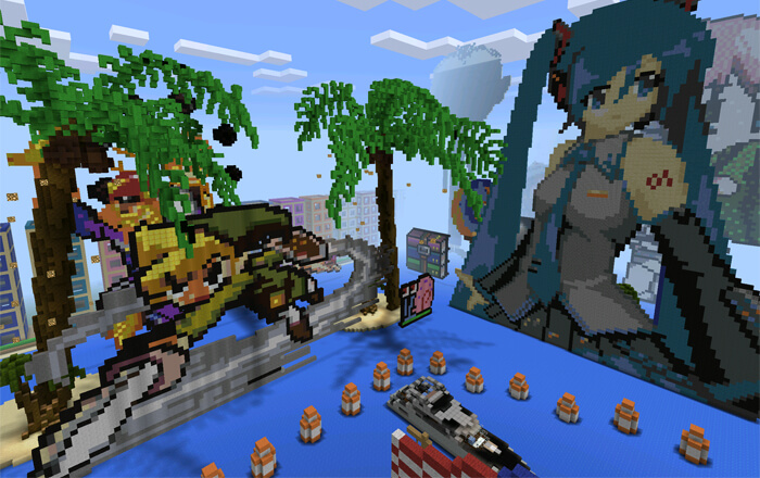 description_2 Pixel art | Mapa de Minecraft