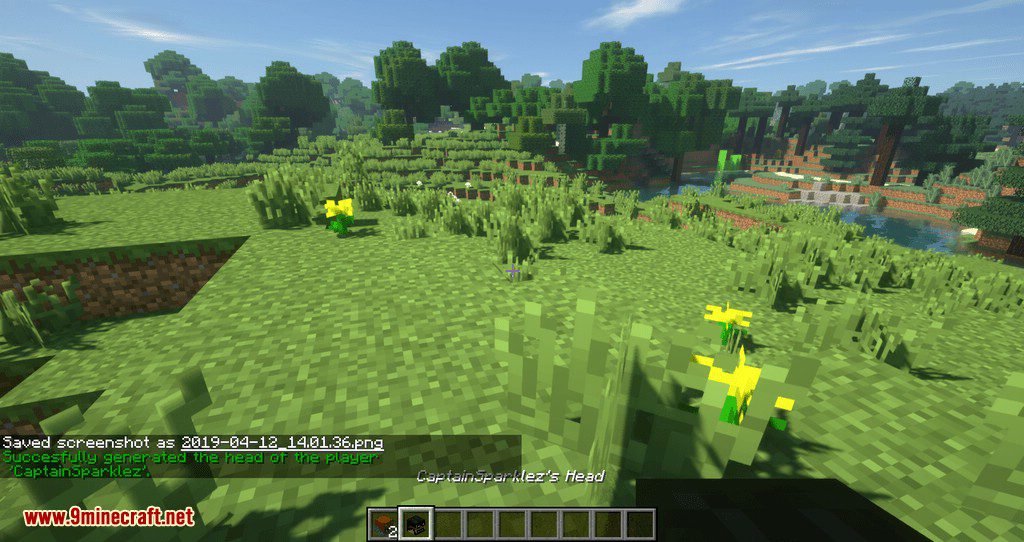 description_6 Mod Just Player Head - o jogador perde a cabeça após a morte