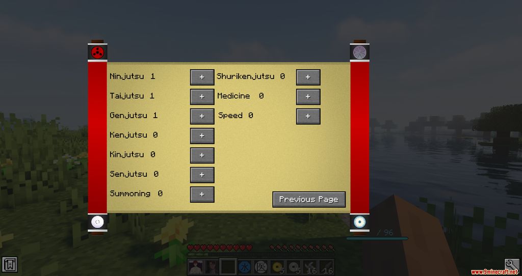 description_7 Naruto Shippuden Mod (1.16.5) - Окунитесь в мир ниндзя!