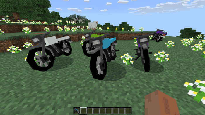 image 3 for Плагин Simple Motorbike (1.20) — мод MCPE/Bedrock