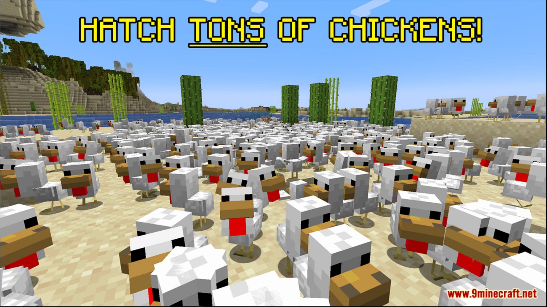 description_5 More Eggs Data Pack (1.20.2, 1.19.4) - Откройте чудеса гигантских яиц!