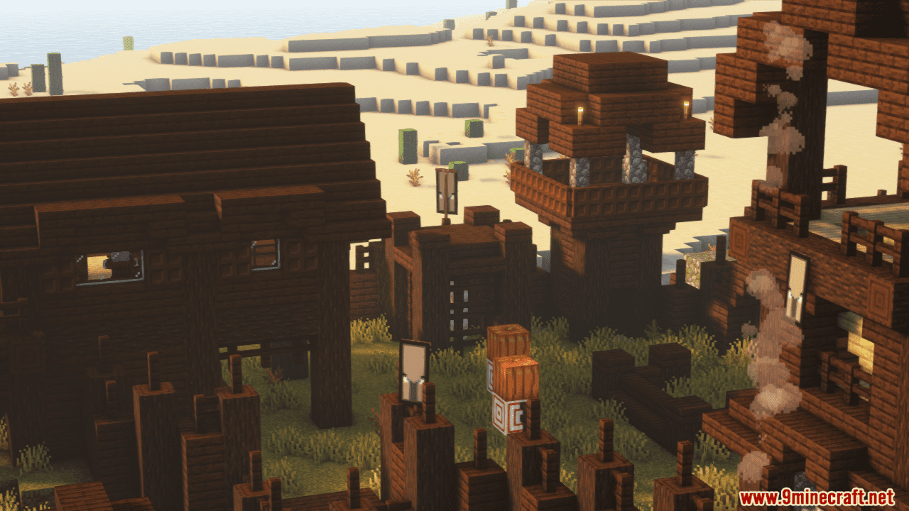description_7 Pillager Outpost Overhaul Mod - four new types of towers