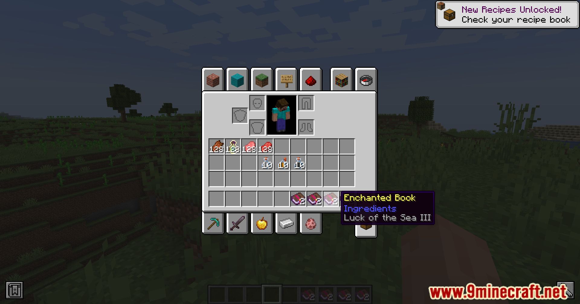 description_8 Bigger Stacks Mod (1.20.1) - ajuste del tamaño de la pila en Minecraft