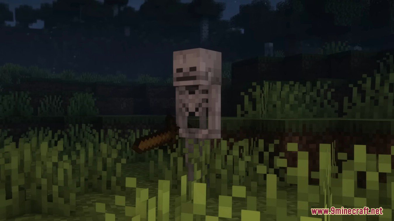 description_1 Difficult Caves Mod 1.20.1 - Enemy mobs become stronger.