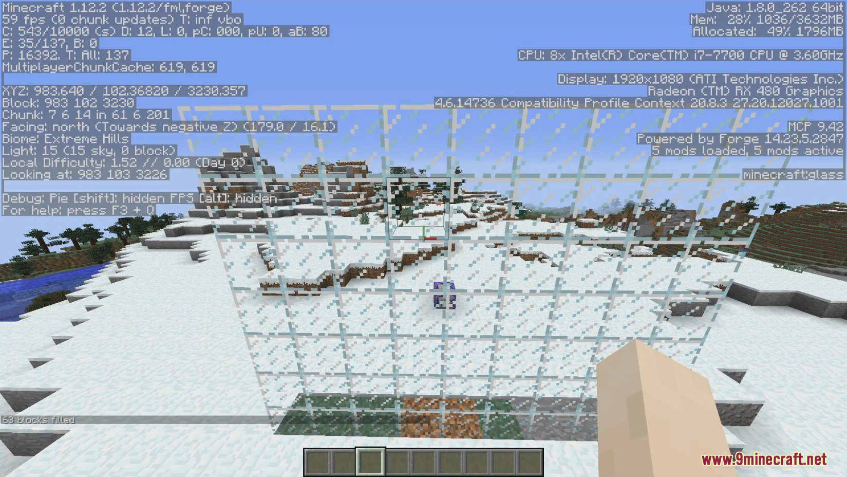 image 8 for Particle Detection Mode (1.12.2) - Frustum to select particles from the player's field of view