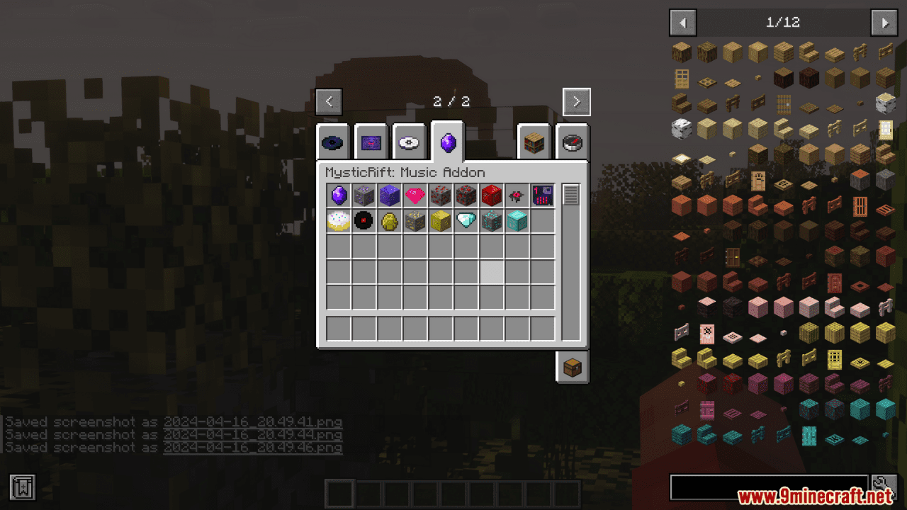 image 1 for Mystic Fault Music Mode (1.20.4) - 120 new music compositions