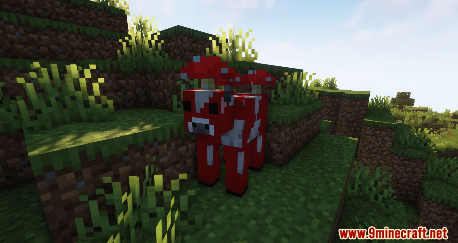 description_2 Mooshroom Spawn Mod 1.20.4 - Mooshrooms Appear In The Wild.