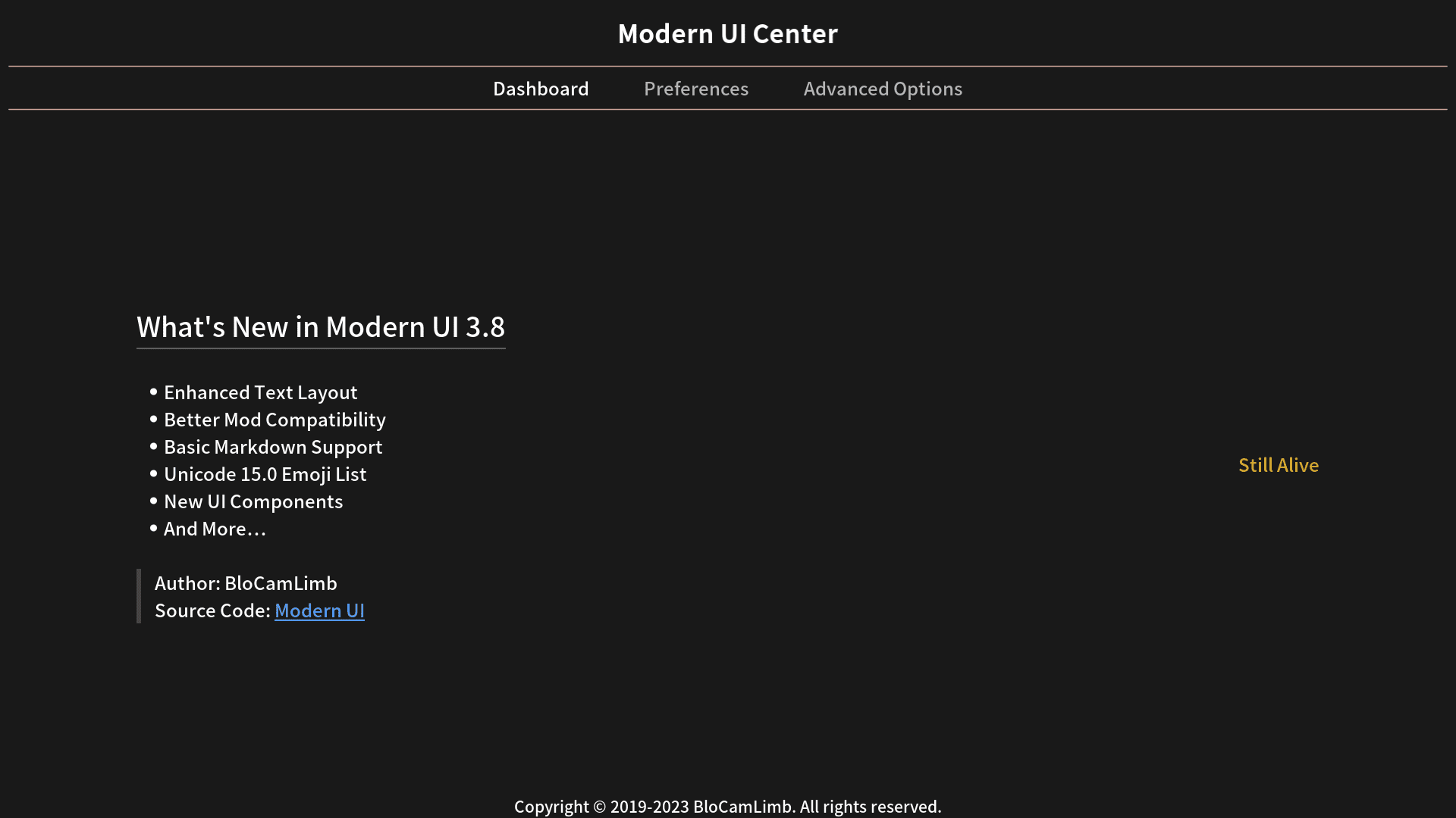 description_3 Modern UI Mod (1.20.2) - новый чистый и настраиваемый пользовательский интерфейс