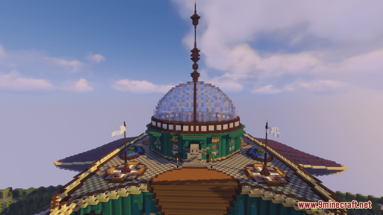 description_6 Fantastic airship map (1.20.4, 1.19.4) - Skybound Luxury