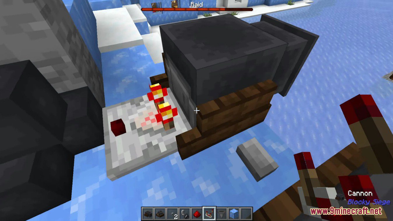 description_10 Blocky Siege Mod (1.19.2) - пушка, вахо, миномет