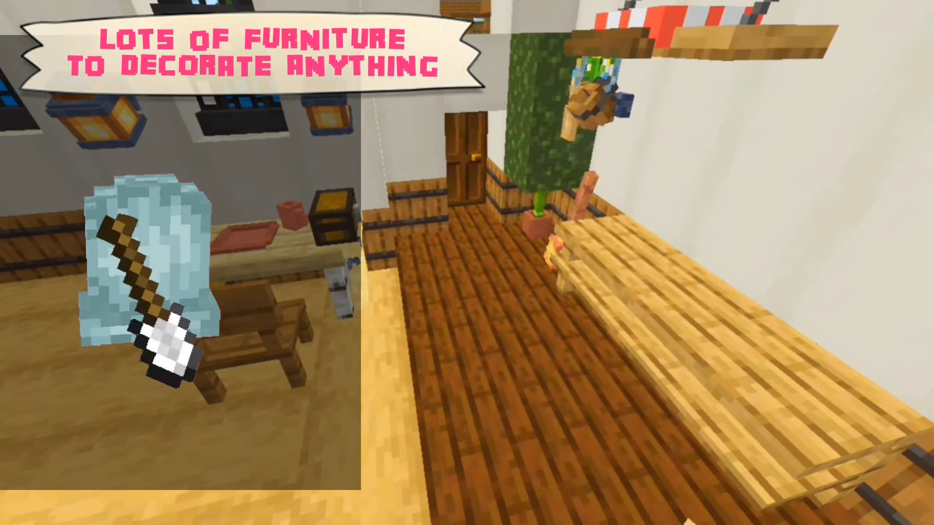 image 4 for Дополнение MeoWhy Furniture (1.20) - MCPE/Bedrock Mod