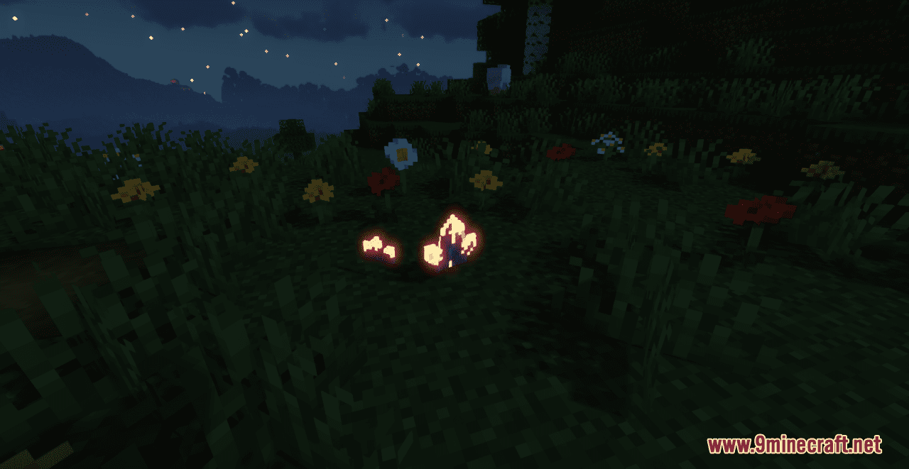 description_4 Glowing Effects Resource Pack (1.19.4, 1.19.2, 1.19) - Набор текстур