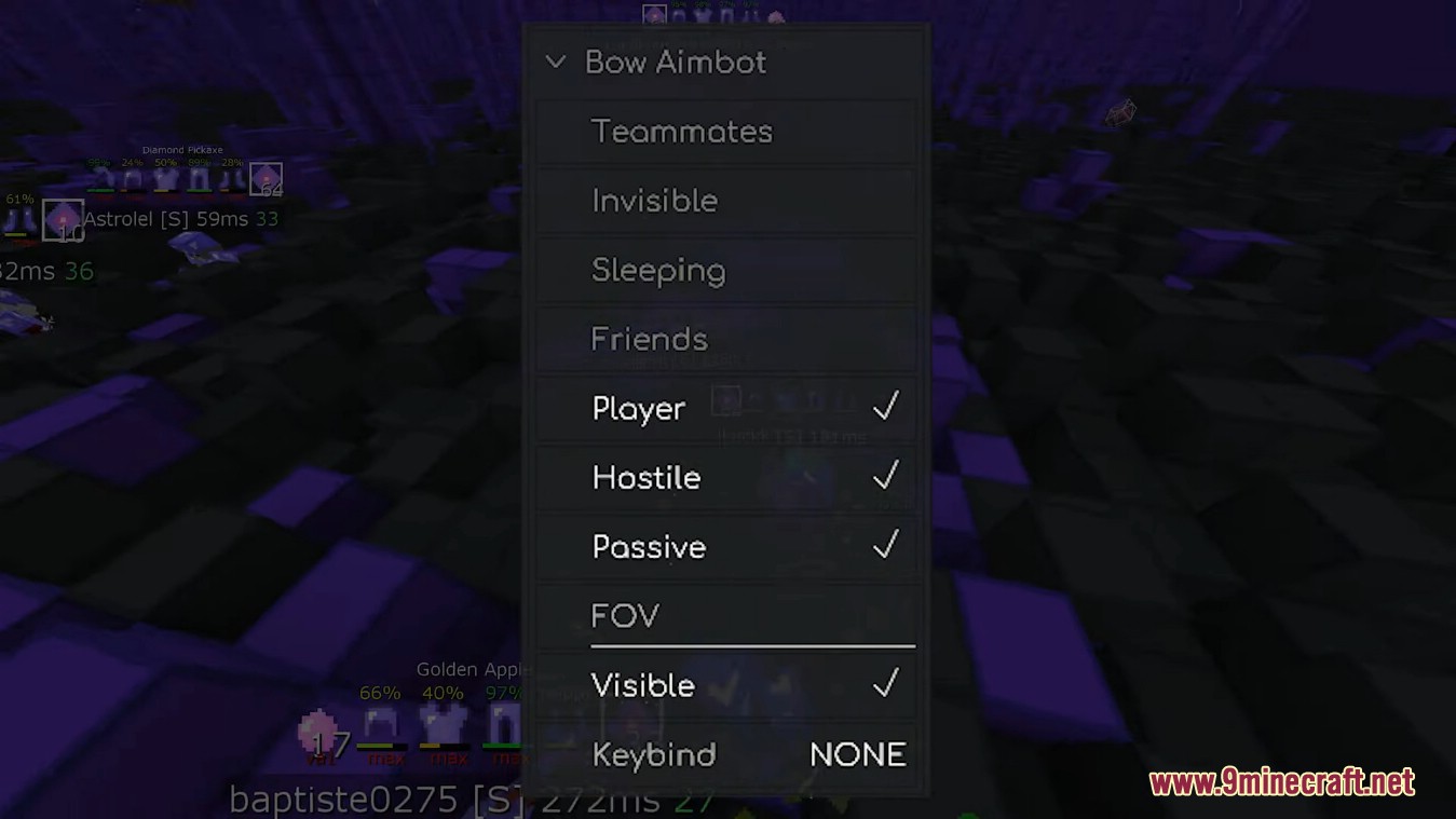 description_7 Impact Client (1.16.5) - advanced utility for anarchy servers