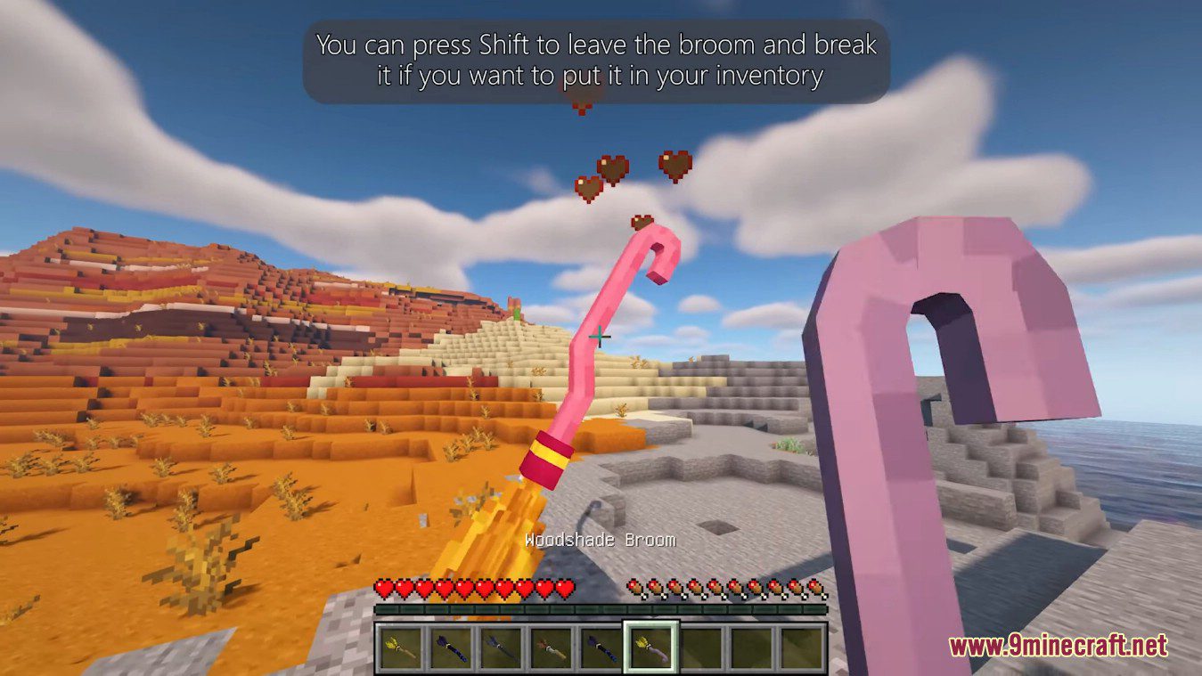 description_11 Witch Mobility Mod - путешествуйте как настоящая ведьма!