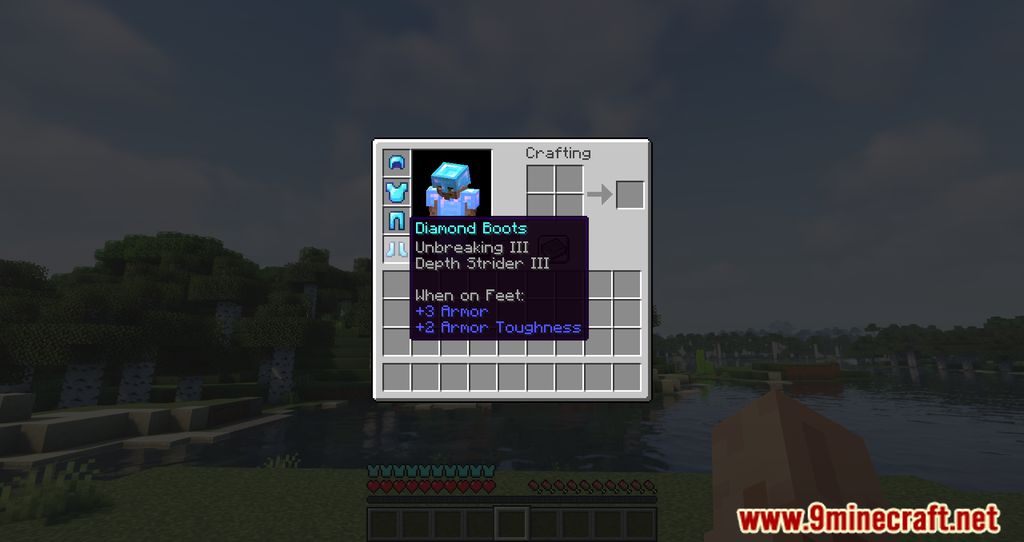 image 10 for Details Mod Armour Bar (1.20.5) - Armour Bar View Details