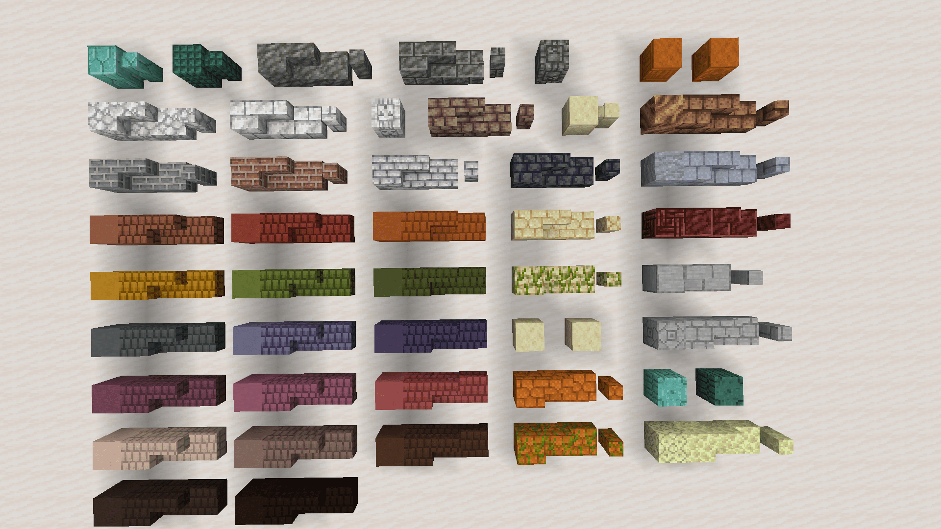 description_0 Мод Chiseled Bricks and Tiles (1.20.1) - ванильный вариант каменных блоков