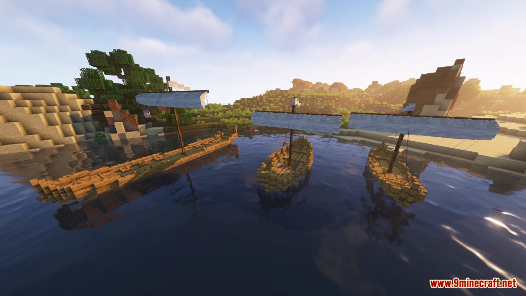 description_5 Viking Ships Data Pack (1.20.2, 1.19.4) - Отправляйтесь в эпическое путешествие на кораблях викингов!