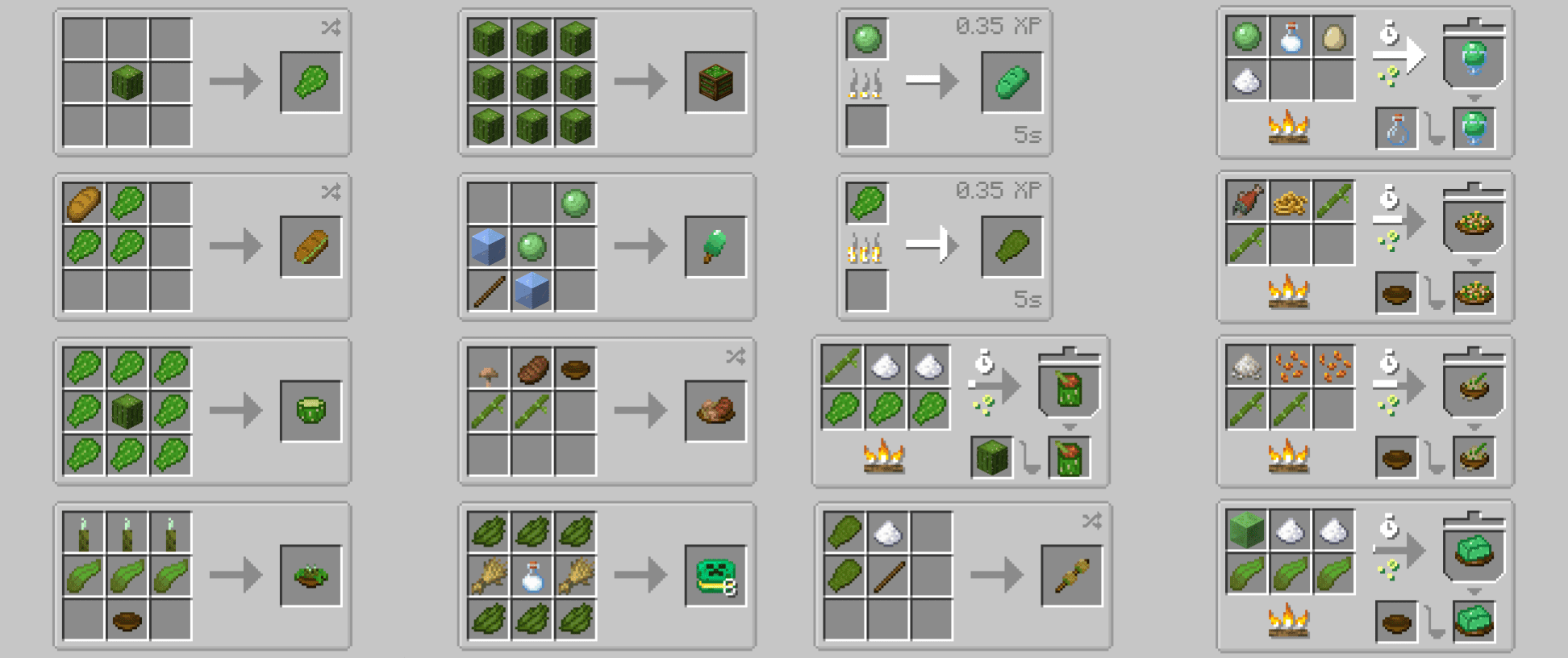 image 1 for Green Delights Mod (1.20.1) - зеленая еда