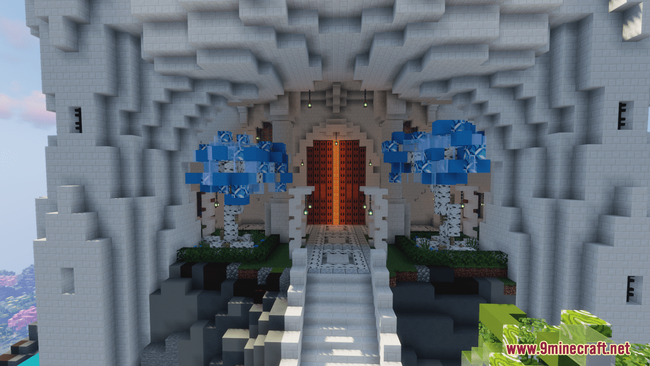 description_5 Map Winter Castle (1.20.4, 1.19.4) - DIY Frozen Kingdom