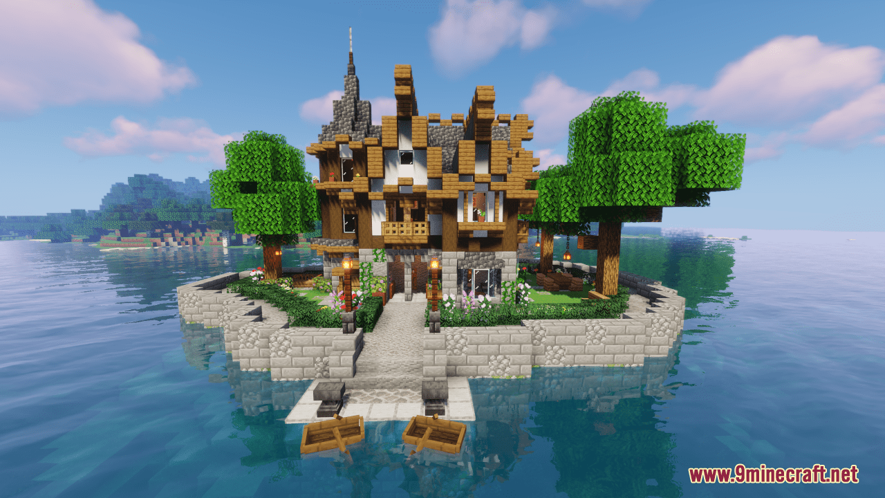 description_0 Fantasy Gothic House Map (1.20.4, 1.19.4) - Majestic Residence
