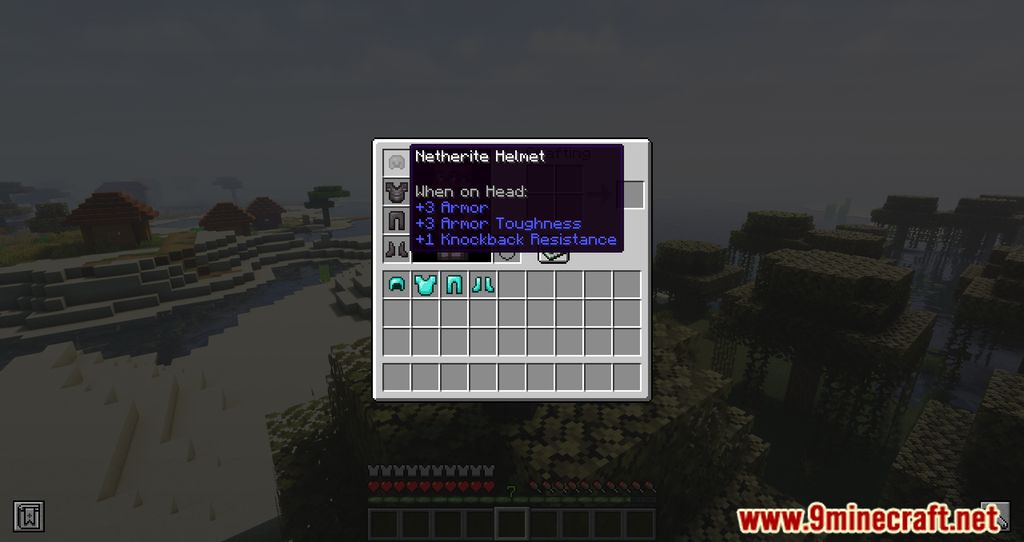 image 1 for Armour Weight Mod (1.20.4) - adds weight to the armor.