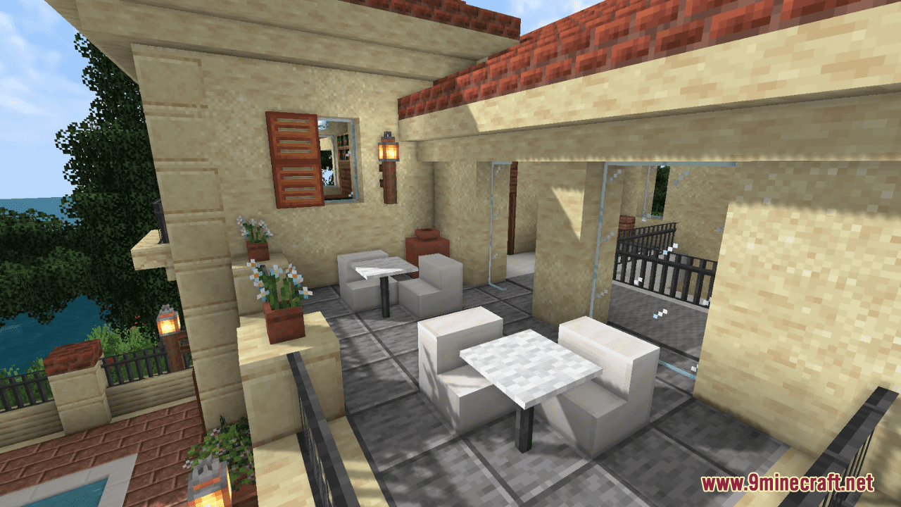 description_3 Map of cozy water villas (1.20.4, 1.19.4) - Island Serenity