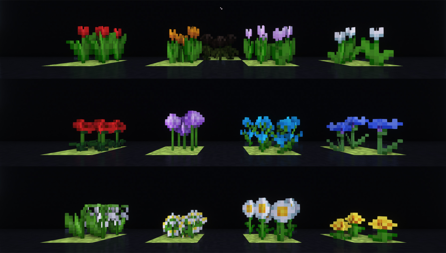 description_0 Bushier Flowers для Minecraft