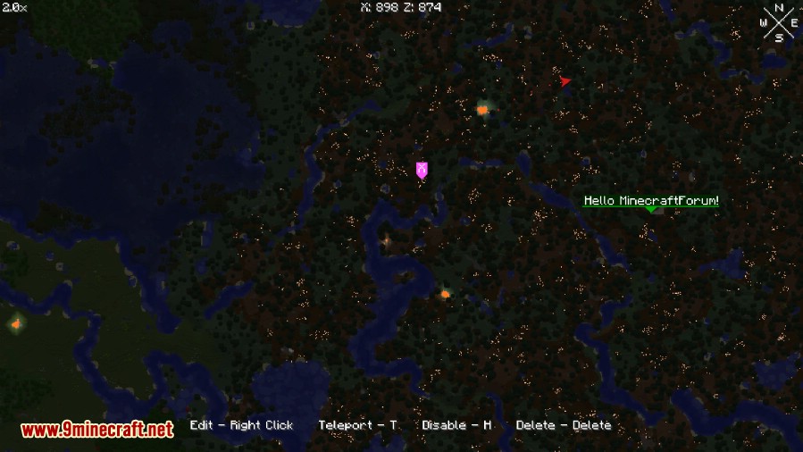 description_2 Xaero's World Map Mod (1.20.4) - Follow in your footsteps