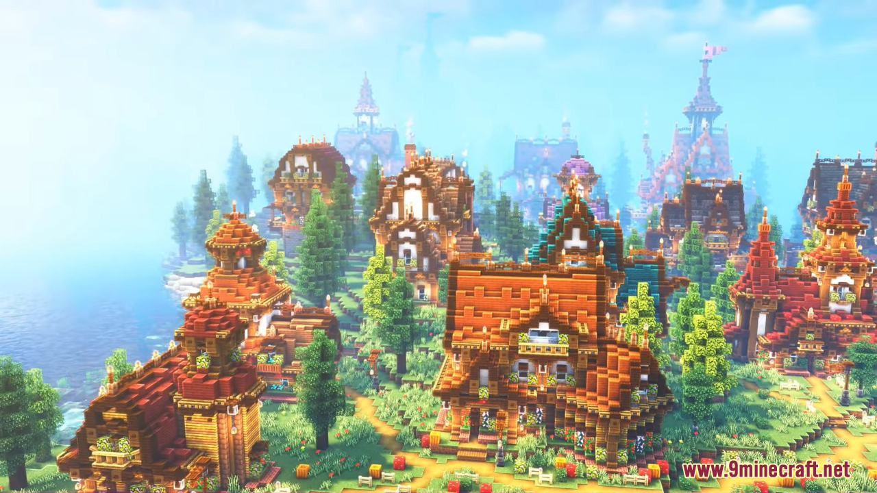 description_0 Multi-colored city map (1.20.4, 1.19.4) - splashes of color